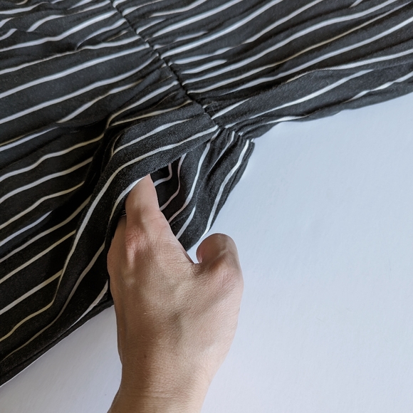 Don't Ask Why Striped Jumpsuit - Black & White - Picture 8 of 10